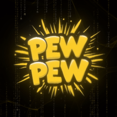 Animated Pew Pew PVE logo